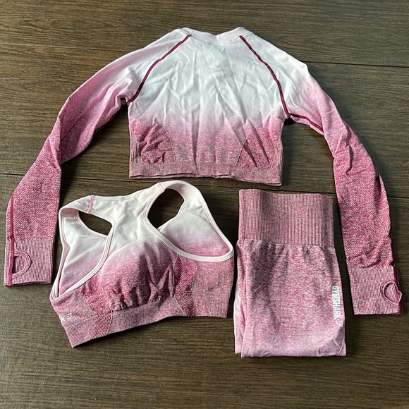 Bundle: Gymshark Beet Marl Ombré Full Set - Picture 5 of 15